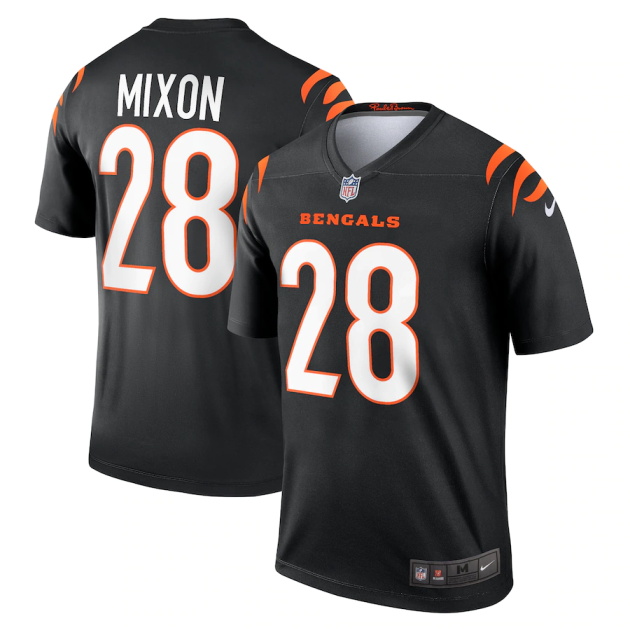 mens nike joe mixon black cincinnati bengals legend jersey